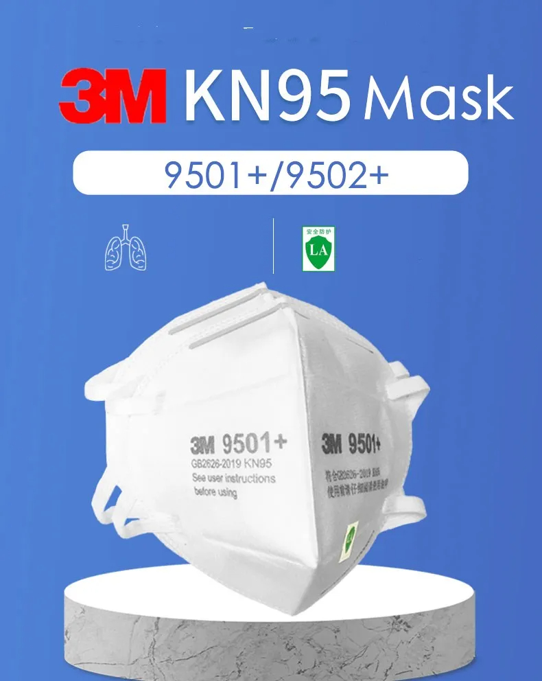 قناع وجه KN95 للبالغين ، حلقة  - مراجعة 3M Mask 9502+ وسعره